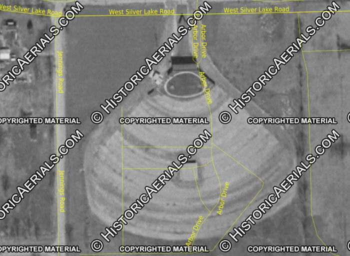 Silver Drive-In Theatre - 1967 Aerial (newer photo)